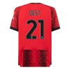 Camiseta de fútbol AC Milan Dest 21 Primera Equipación 23-24 - Hombre